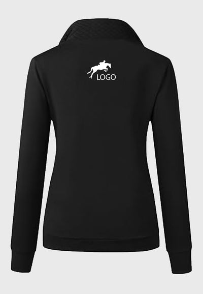 Package A BTFBM Ladies Quilted 1/4 Zip Sweatshirt