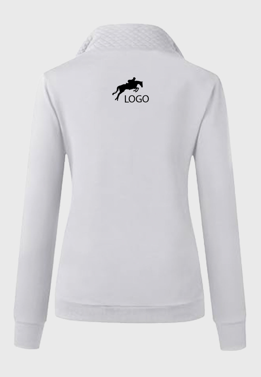 Package A BTFBM Ladies Quilted 1/4 Zip Sweatshirt