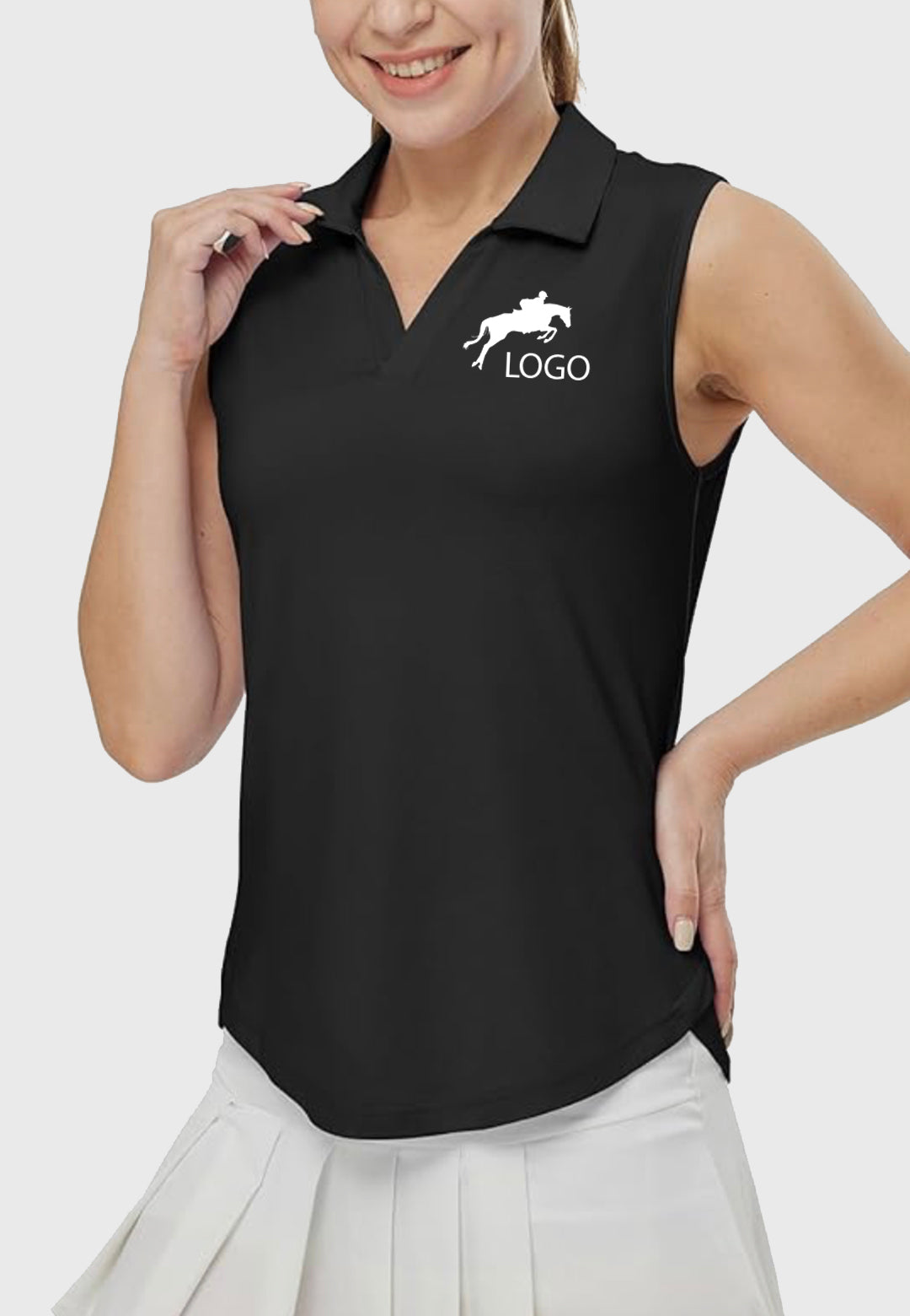 Package A BGOWATU Women's Sleeveless Collared Shirt