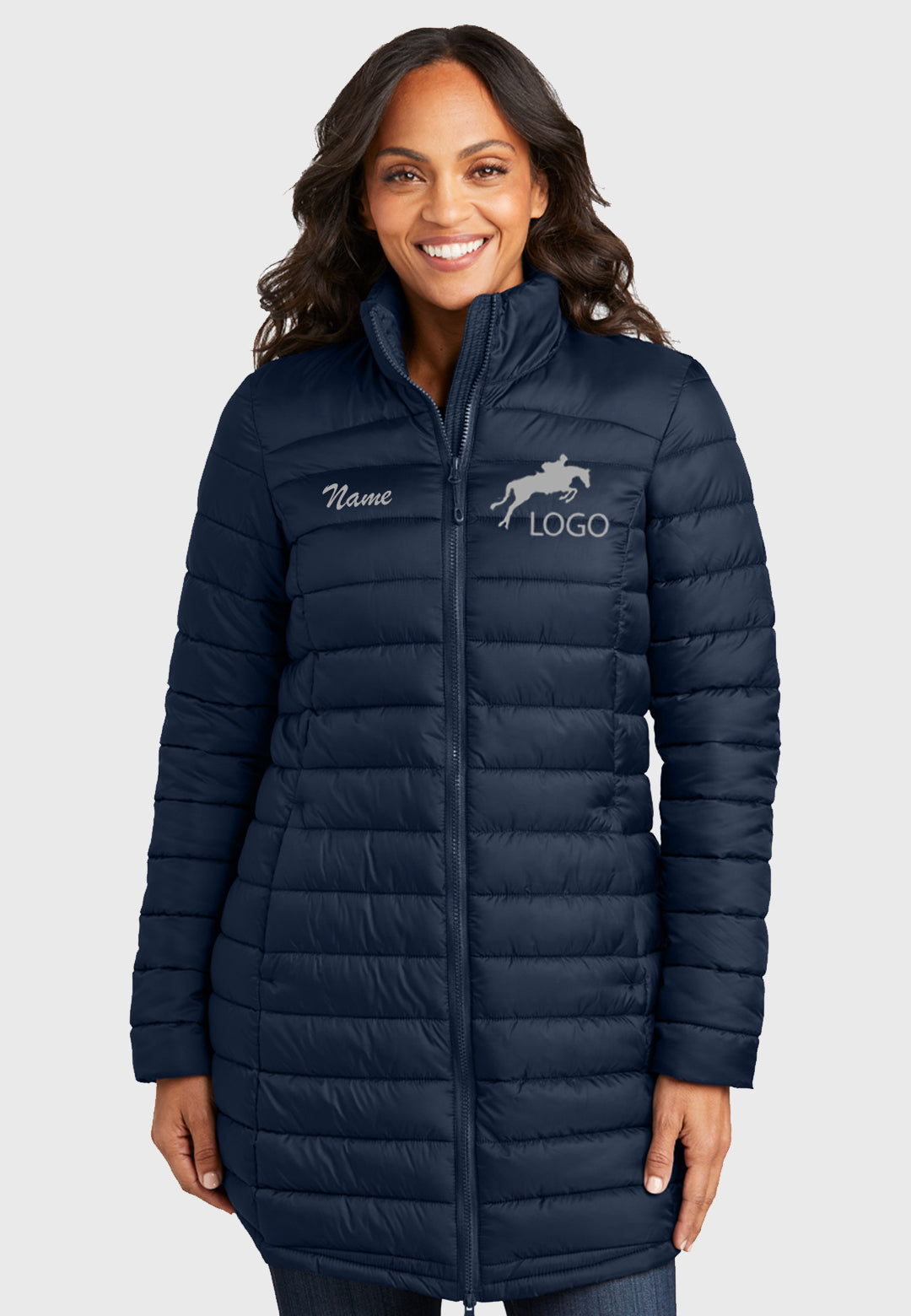 Package B Port Authority® Ladies Horizon Puffy Long Jacket