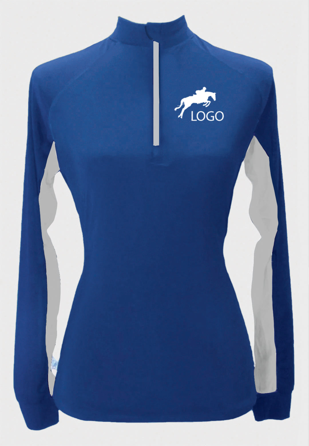 Package C Long Sleeve Custom Sun Shirt with Contrasting Accents, Adult + Youth Sizes