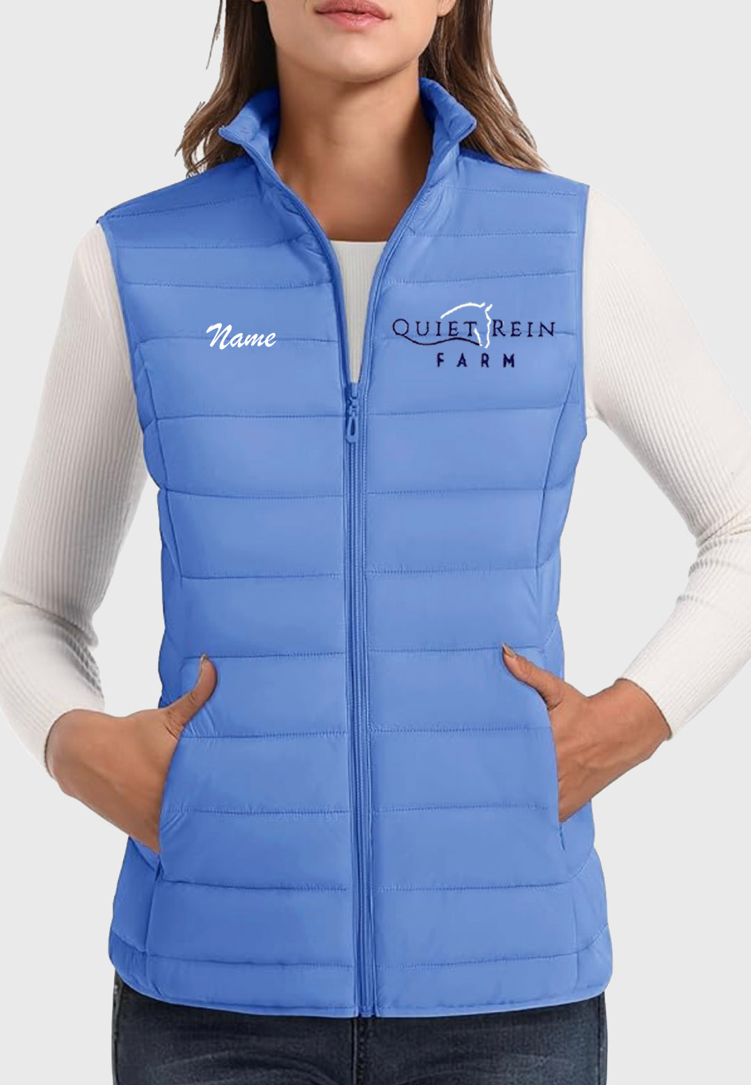 Quiet Rein Farm MAGCOMSEN Lightweight Women's Puffer Vest, 2 color options