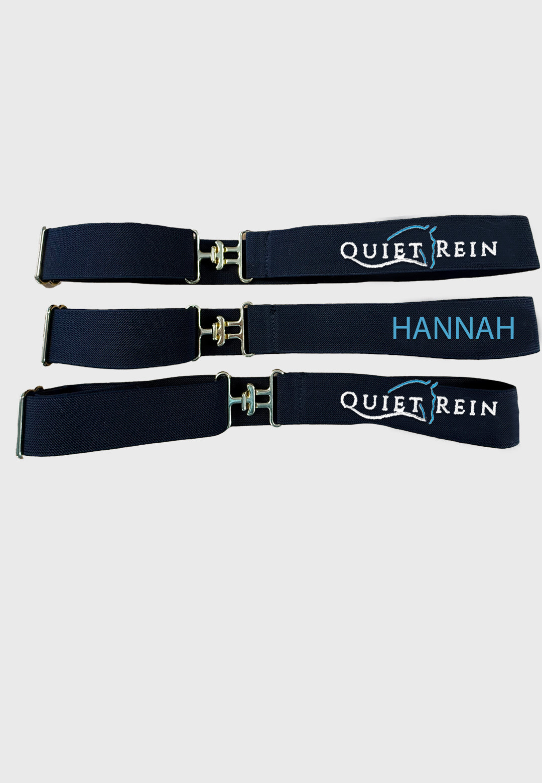 Quiet Rein Farm Elastic-Stretch Rider Belt with Surcingle Buckle