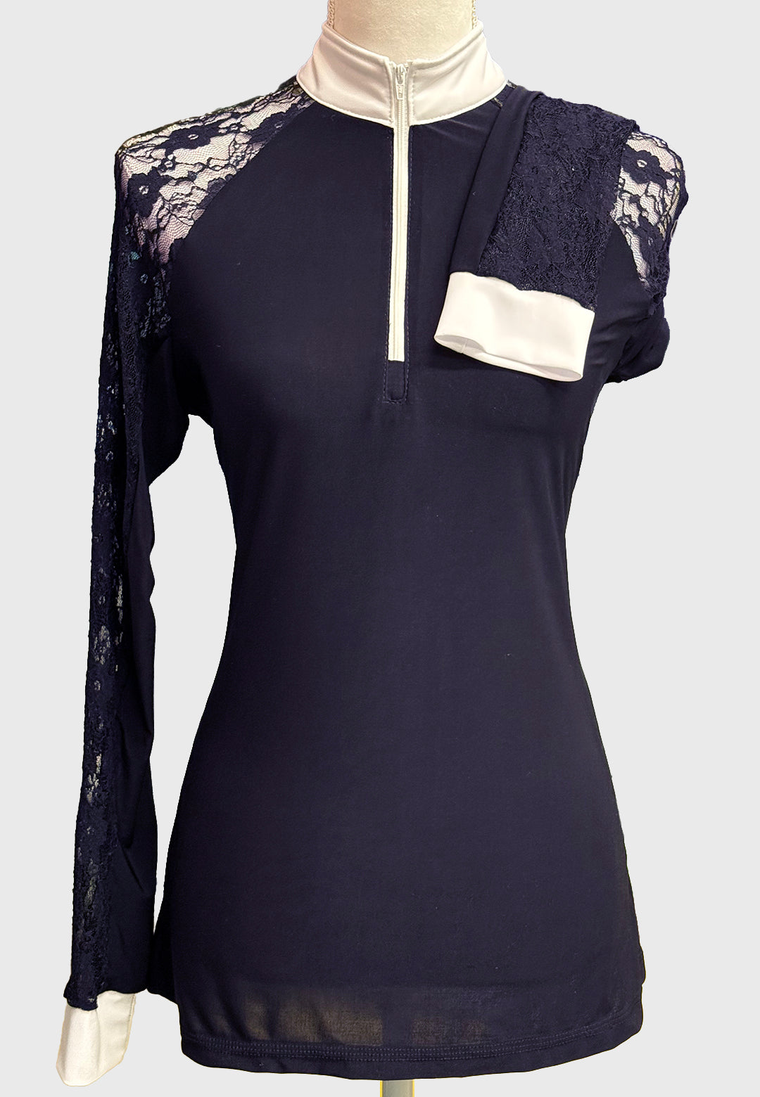 Quiet Rein Farm Ladies Lace Show Shirt, 2 Color Options