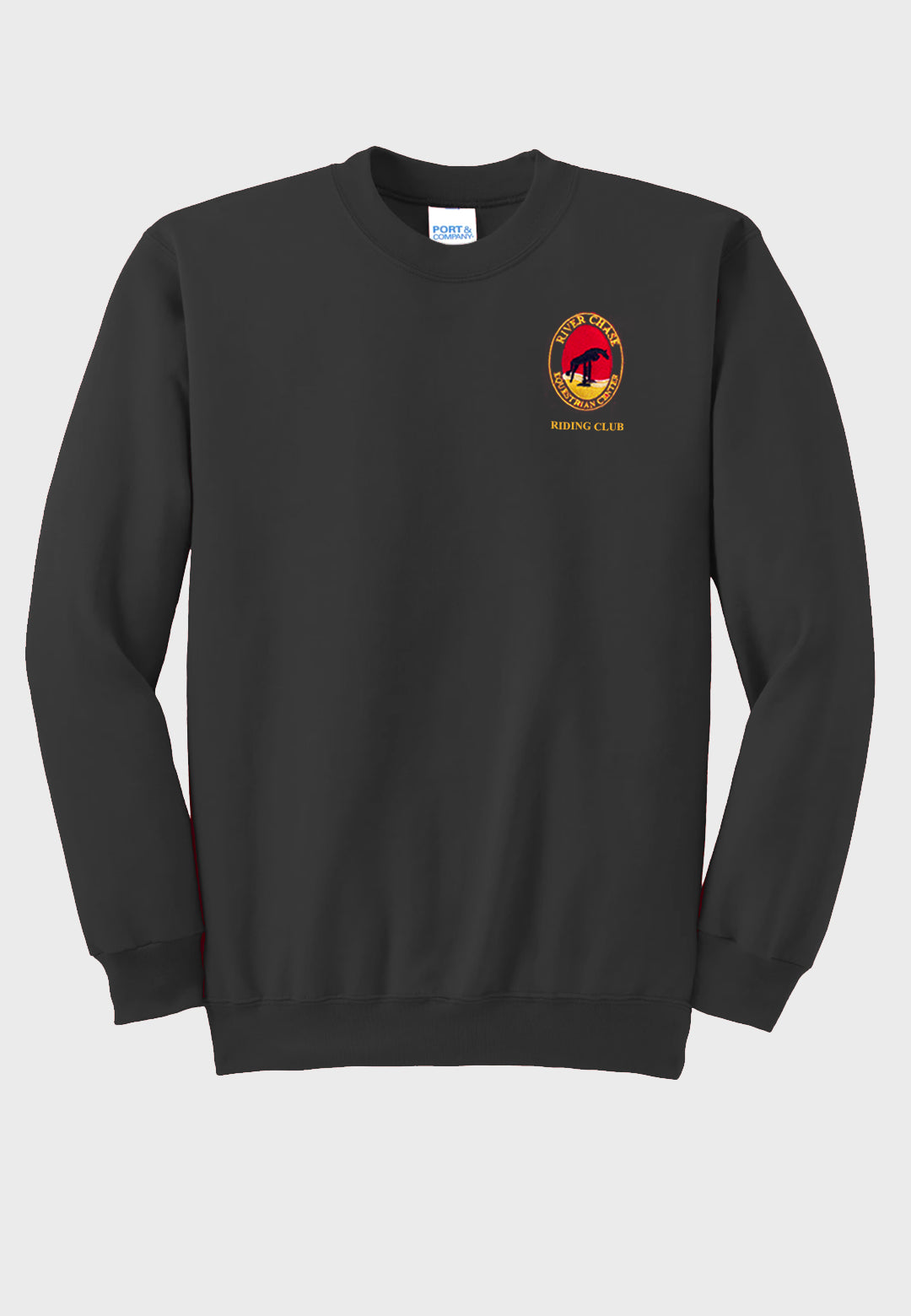 River Chase Equestrian Center Port & Company® Essential Fleece Crewneck Sweatshirt (Adult Unisex) - 2 Color Options