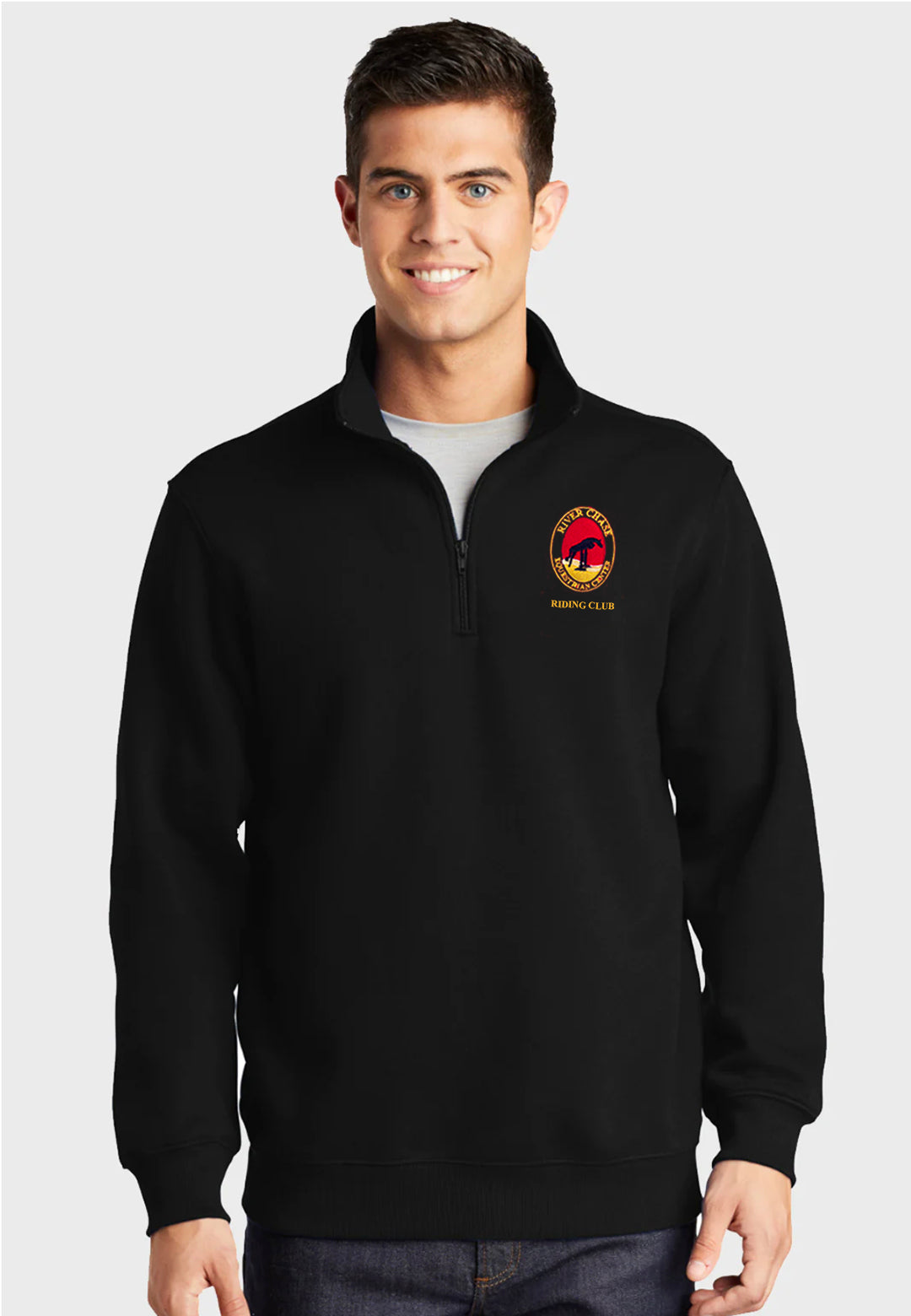 River Chase Equestrian Center Sport-Tek® 1/4-Zip Sweatshirt - Ladies/Mens Sizes, Black