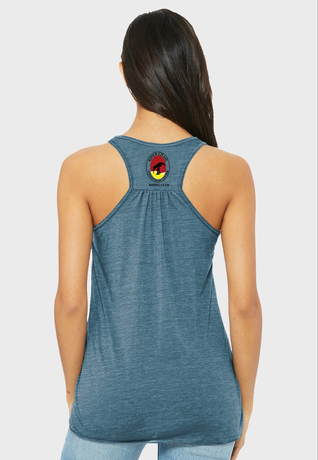 River Chase Equesrian Center BELLA+CANVAS ® Women’s Flowy Racerback Tank