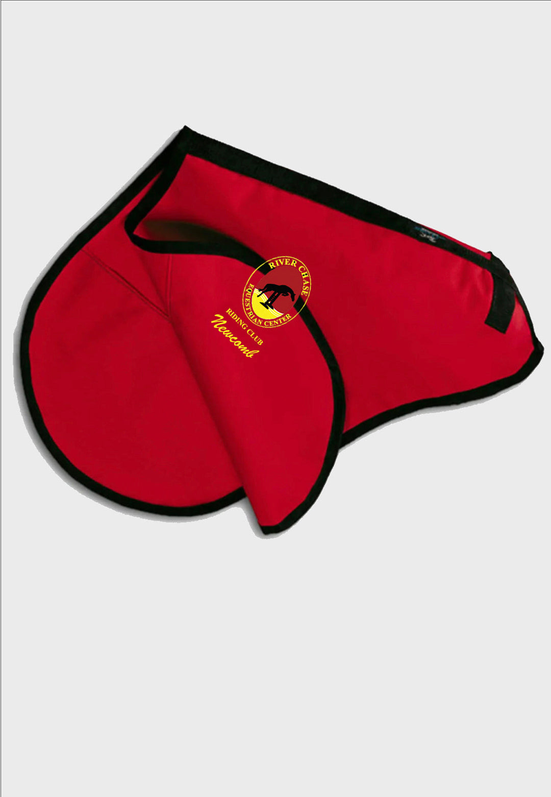 River Chase Equestrian Center World Class Equine Red English Saddle Cover