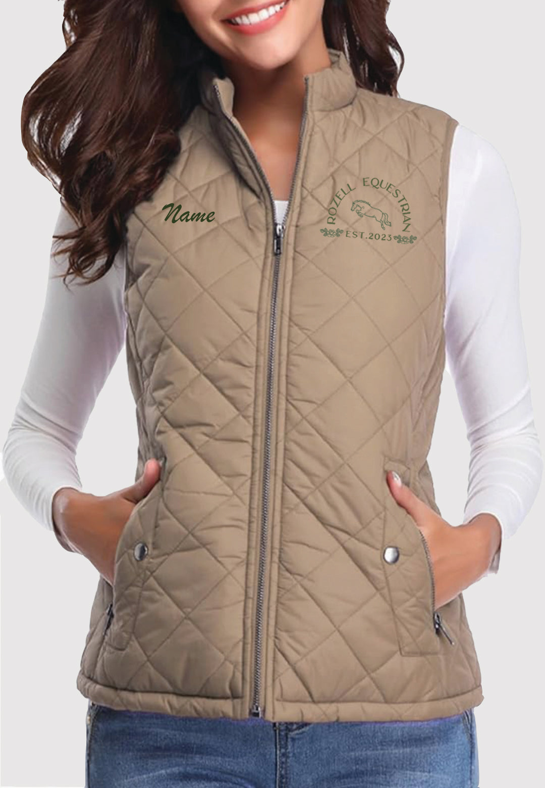 Rozell Equestrian Fuinloth Women's Quilted Vest, 2 Color Options
