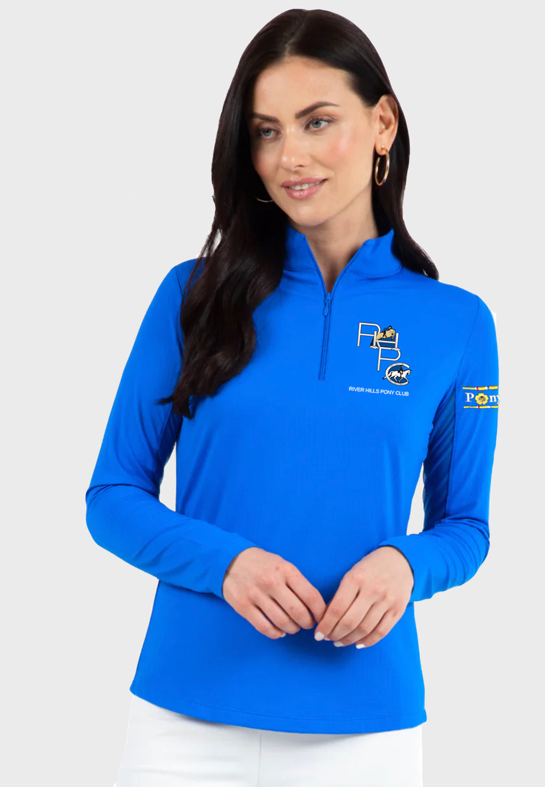 River Hills Pony Club IBKÜL® Long Sleeve Sun Shirt - Ladies + Girl Sizes