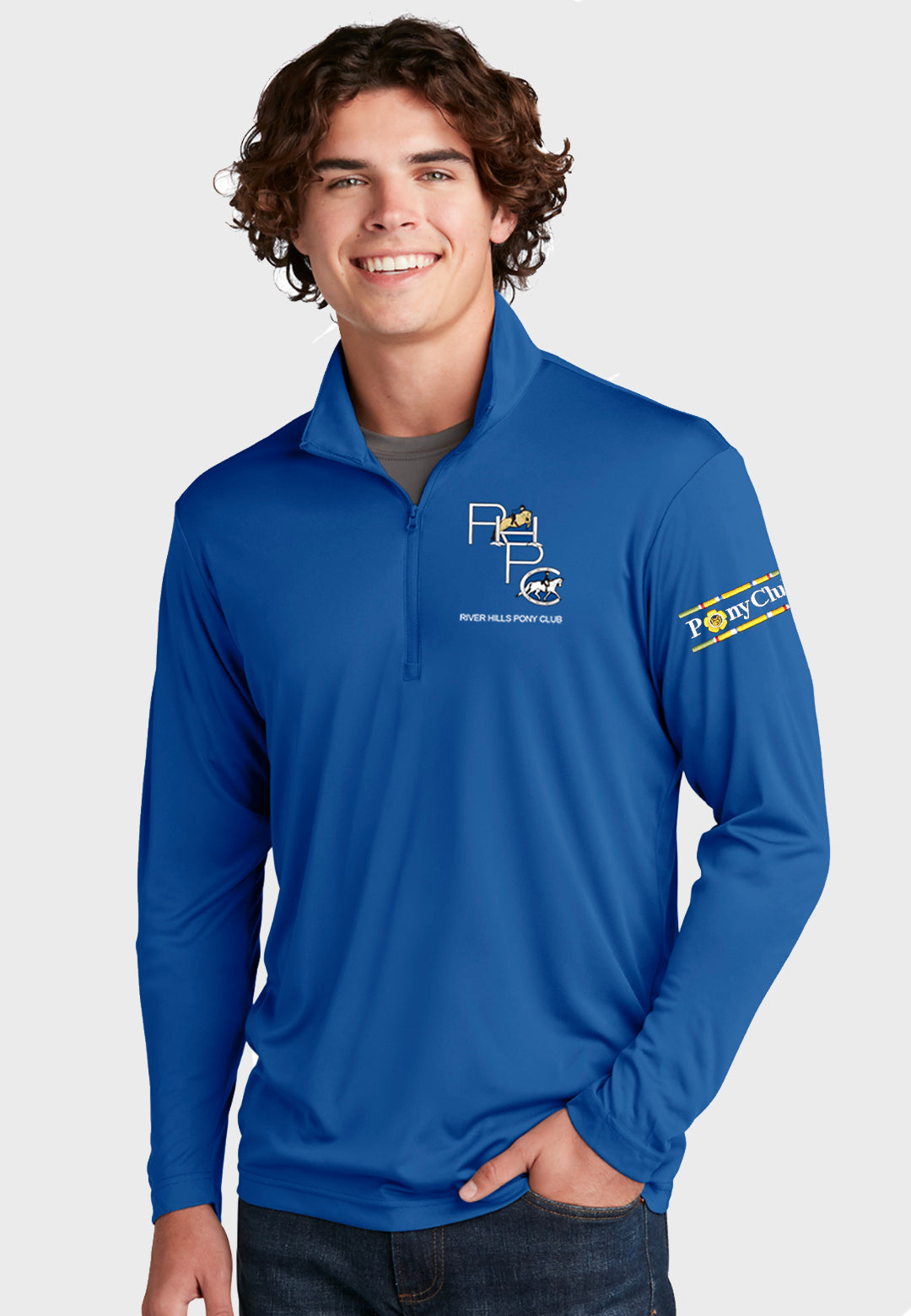 River Hills Pony Club Sport-Tek® PosiCharge® Competitor™ 1/4-Zip Pullover - Youth/Mens/Ladies