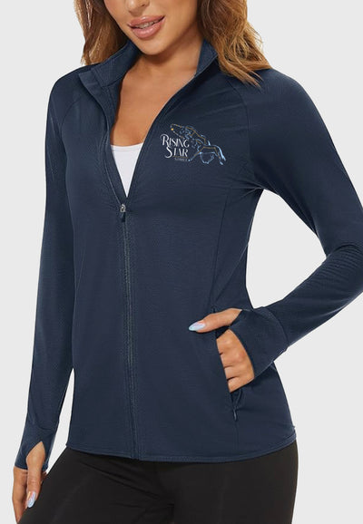 Rising Star Stable MAGCOMSEN Women's UPF 50+ Lightweight Athletic Jacket, 2 Color Options