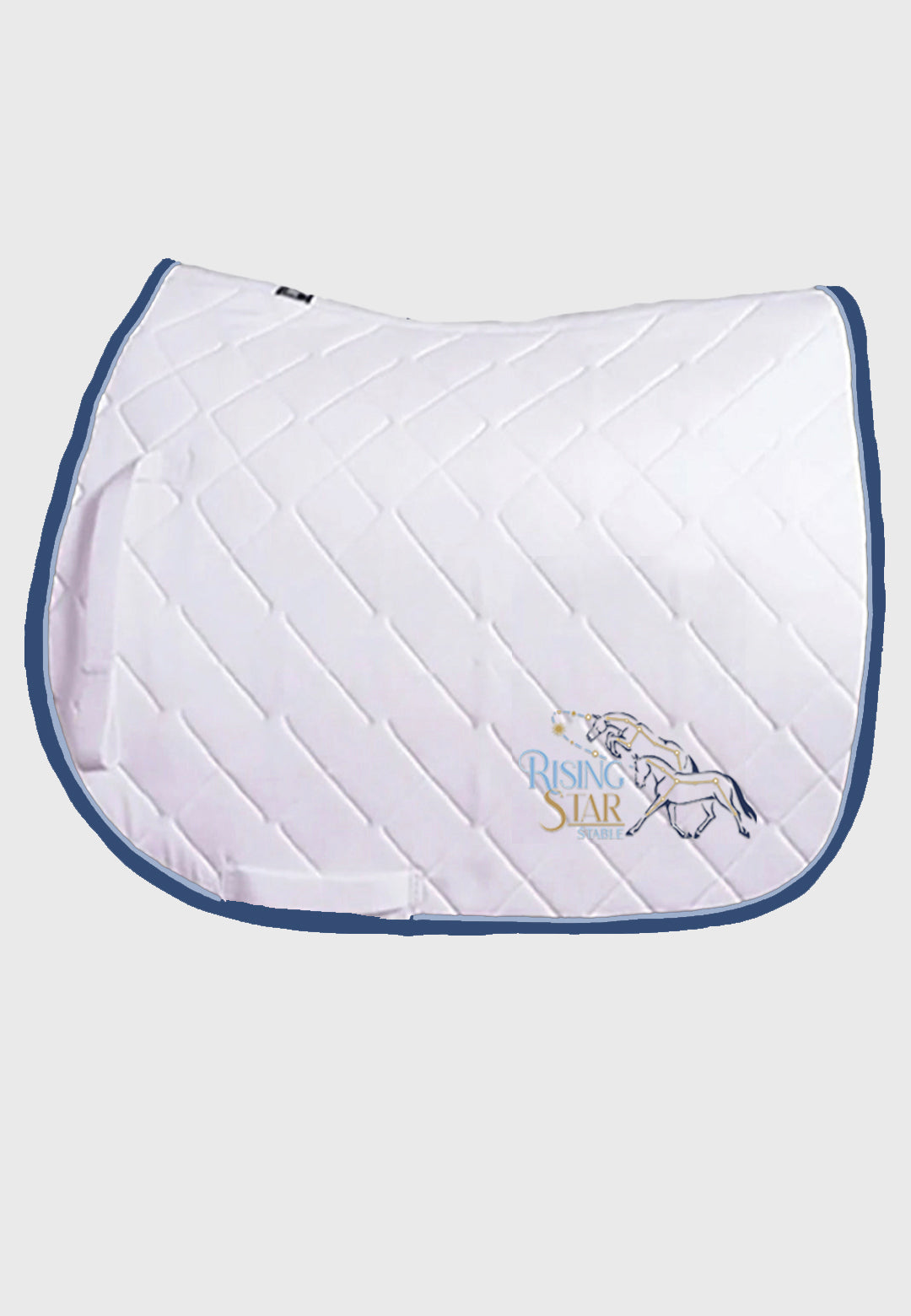 Rising Star Stable JACKS White Quilted Jumper PAD WITH CUSTOM PIPING