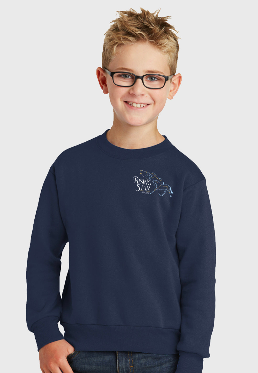 Rising Star Stable Port & Company® Youth Essential Fleece Crewneck Sweatshirt - 2 Color Options
