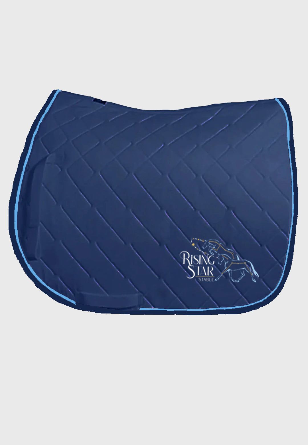 Rising Star Stable JACKS Navy Quilted Jumper PAD WITH CUSTOM PIPING