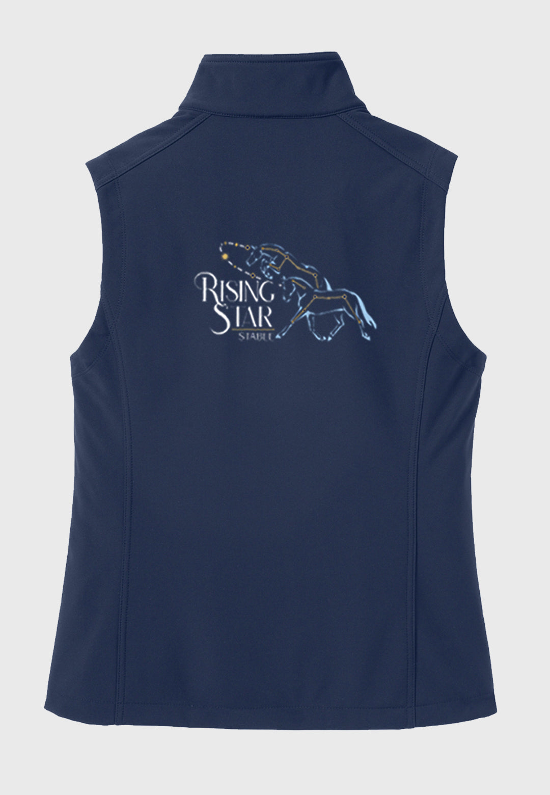 Rising Star Stable Port Authority® Navy Core Soft Shell Vest - Ladies + Mens Styles