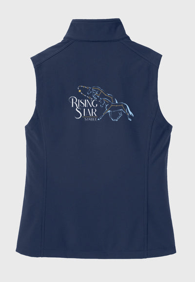 Rising Star Stable Port Authority® Navy Core Soft Shell Vest - Ladies + Mens Styles