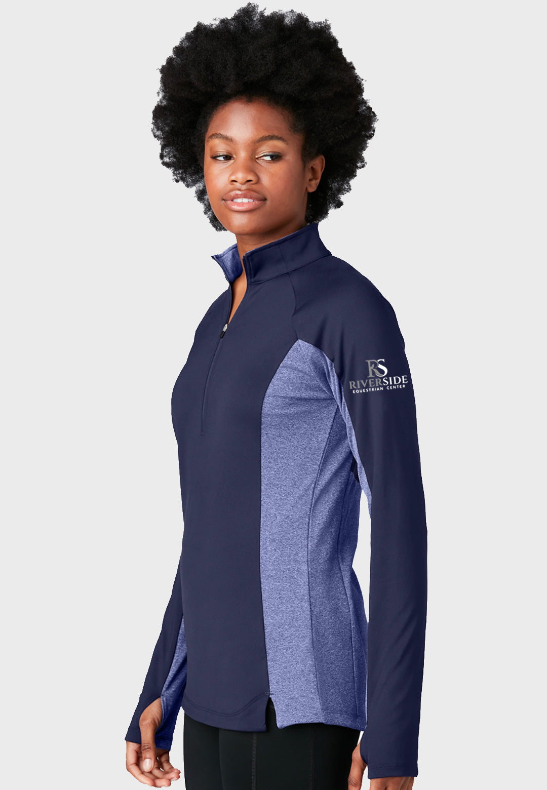 Riverside Equestrian Center Sport-Tek® Sport-Wick® Stretch Contrast 1/2-Zip Pullover - Ladies + Mens, 3 Color options