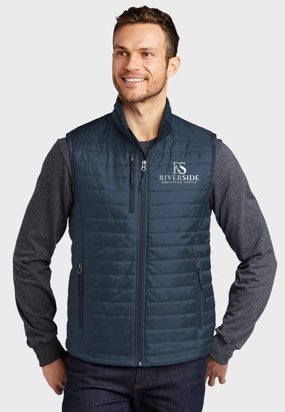 Riverside Equestrian Center Port Authority® Packable Puffy Vest - Ladies/Mens Styles, 3 Color Options