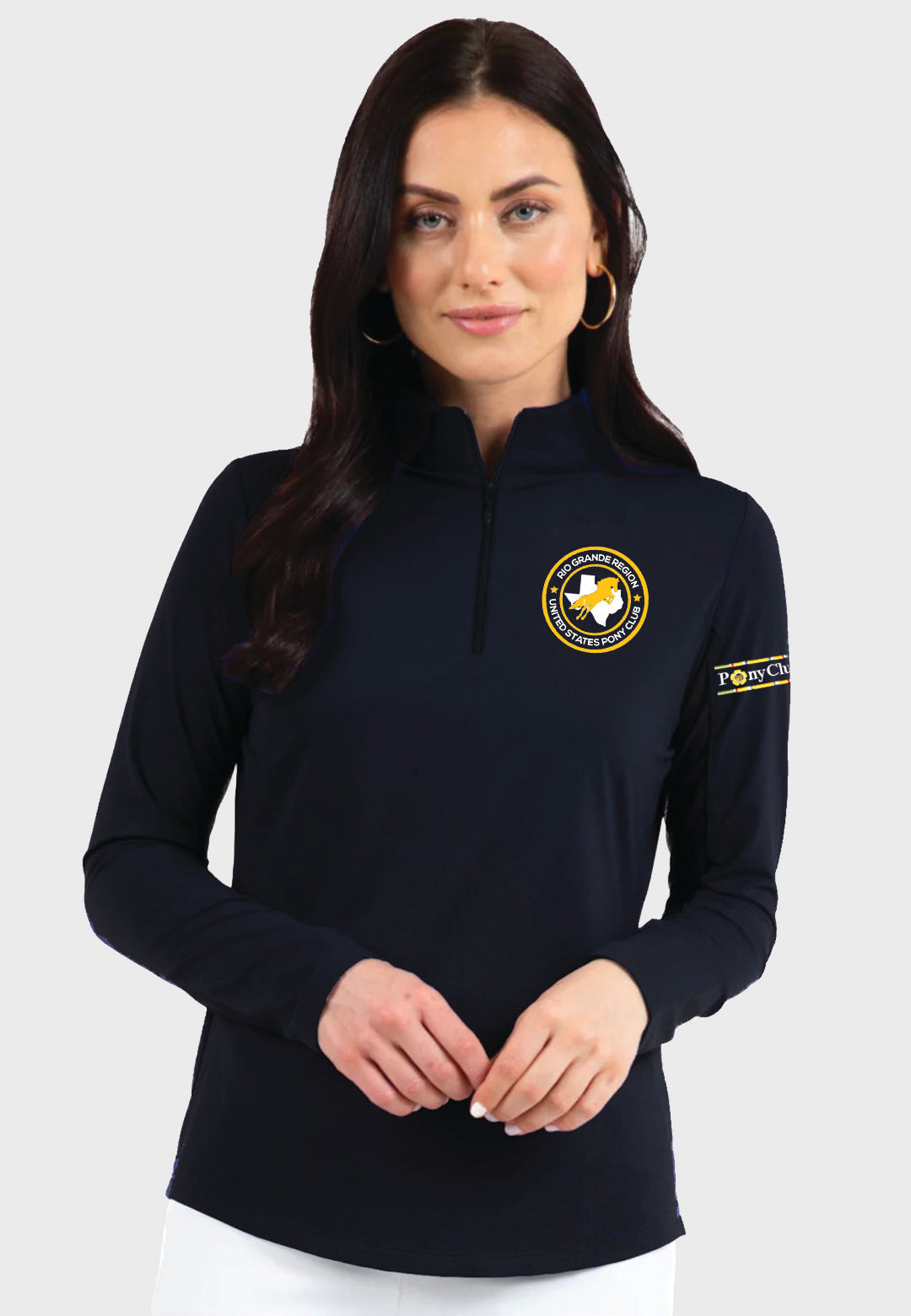 Rio Grande Region USPC IBKÜL's Ladies Long Sleeve Zip Mock Neck