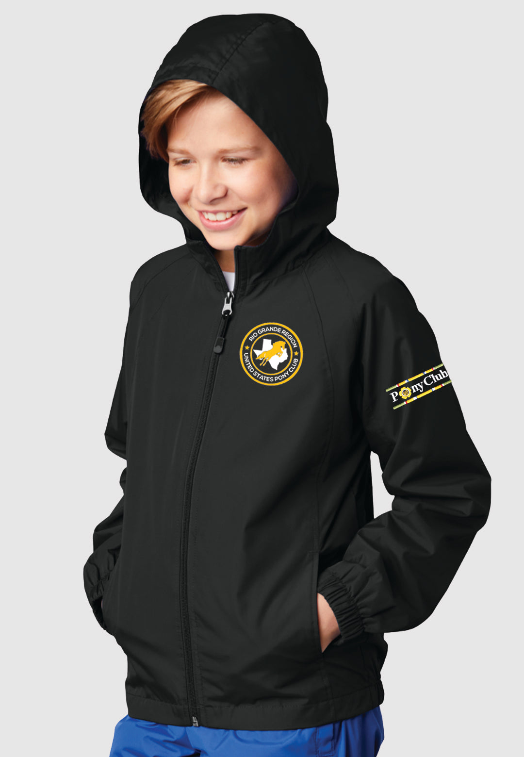 Rio Grande Region Sport-Tek® Youth Hooded Raglan Jacket