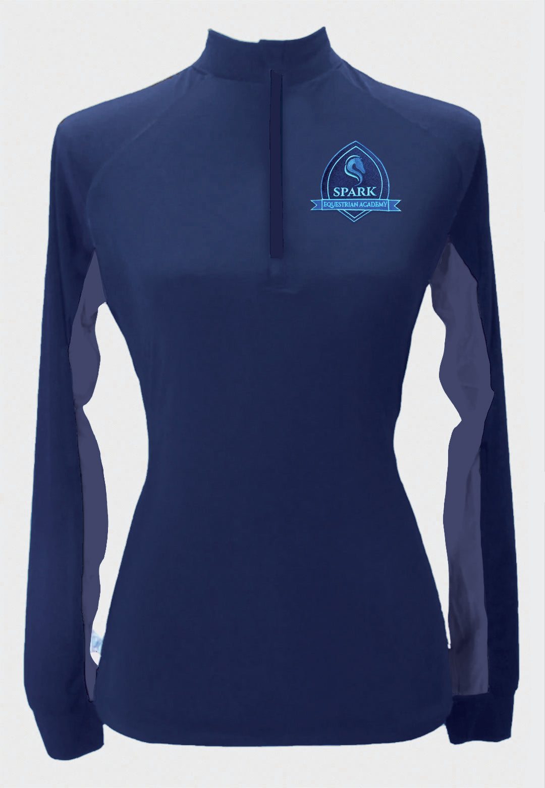 Spark Equestrian Academy  Long Sleeve Custom Sun Shirt, Adult + Youth Sizes, 2 Color Options