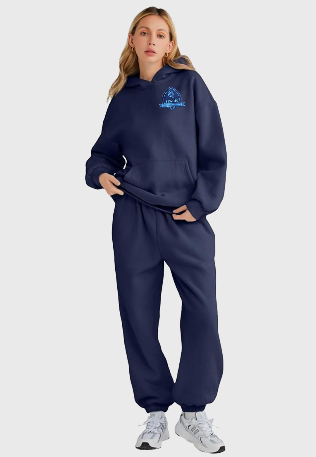 Spark Equestrian Academy AUTOMET Women's 2 Piece Navy Sweatsuit