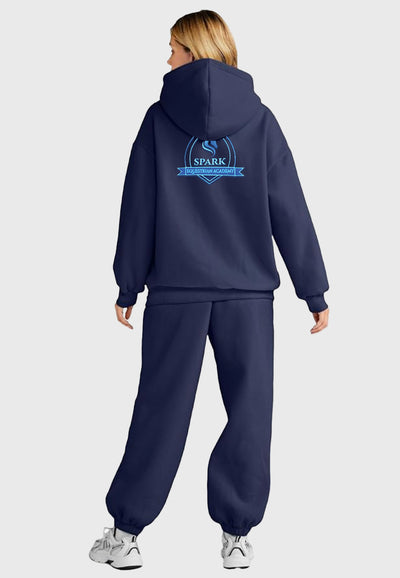 Spark Equestrian Academy AUTOMET Women's 2 Piece Navy Sweatsuit