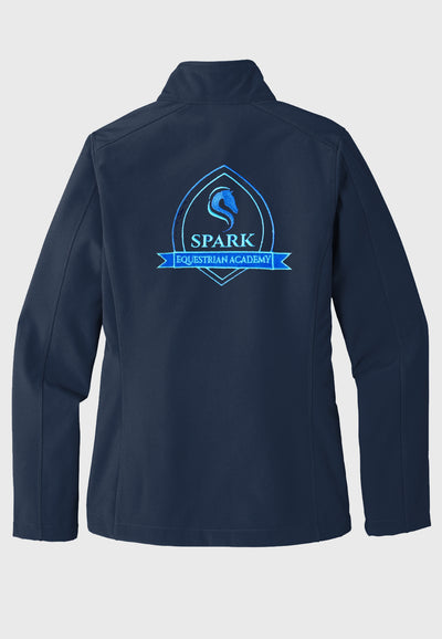 Spark Equestrian Academy Port Authority® Core Navy Soft Shell Jacket - Men's/Ladies/Youth
