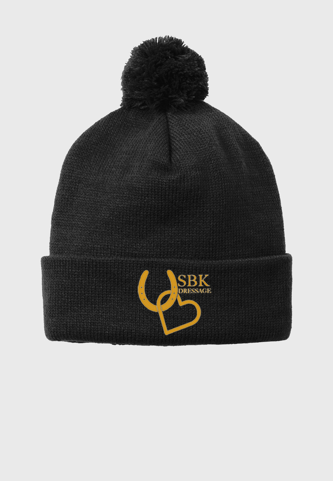 SBK Dressage SPORT-TEK ® SOLID POM POM BEANIE