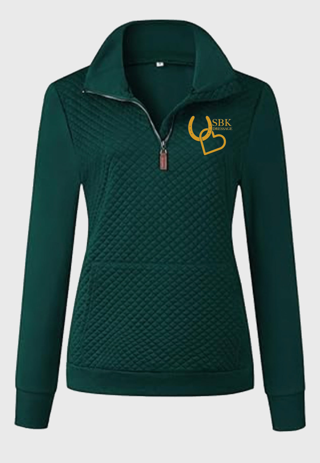 SBK Dressage BTFBM Ladies Quilted 1/4 Zip Sweatshirt, 3 Color Options