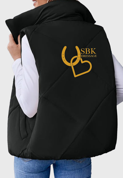 SBK Dressage Womens Quilted Cropped Puffer Vest