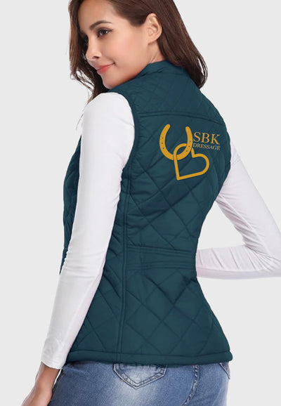 SBK Dressage Fuinloth Women's Quilted Vest, 3 Color Options