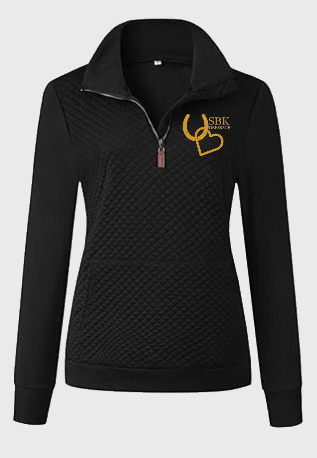 SBK Dressage BTFBM Ladies Quilted 1/4 Zip Sweatshirt, 3 Color Options