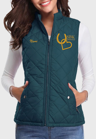 SBK Dressage Fuinloth Women's Quilted Vest, 3 Color Options