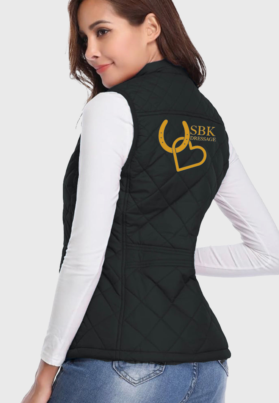 SBK Dressage Fuinloth Women's Quilted Vest, 3 Color Options