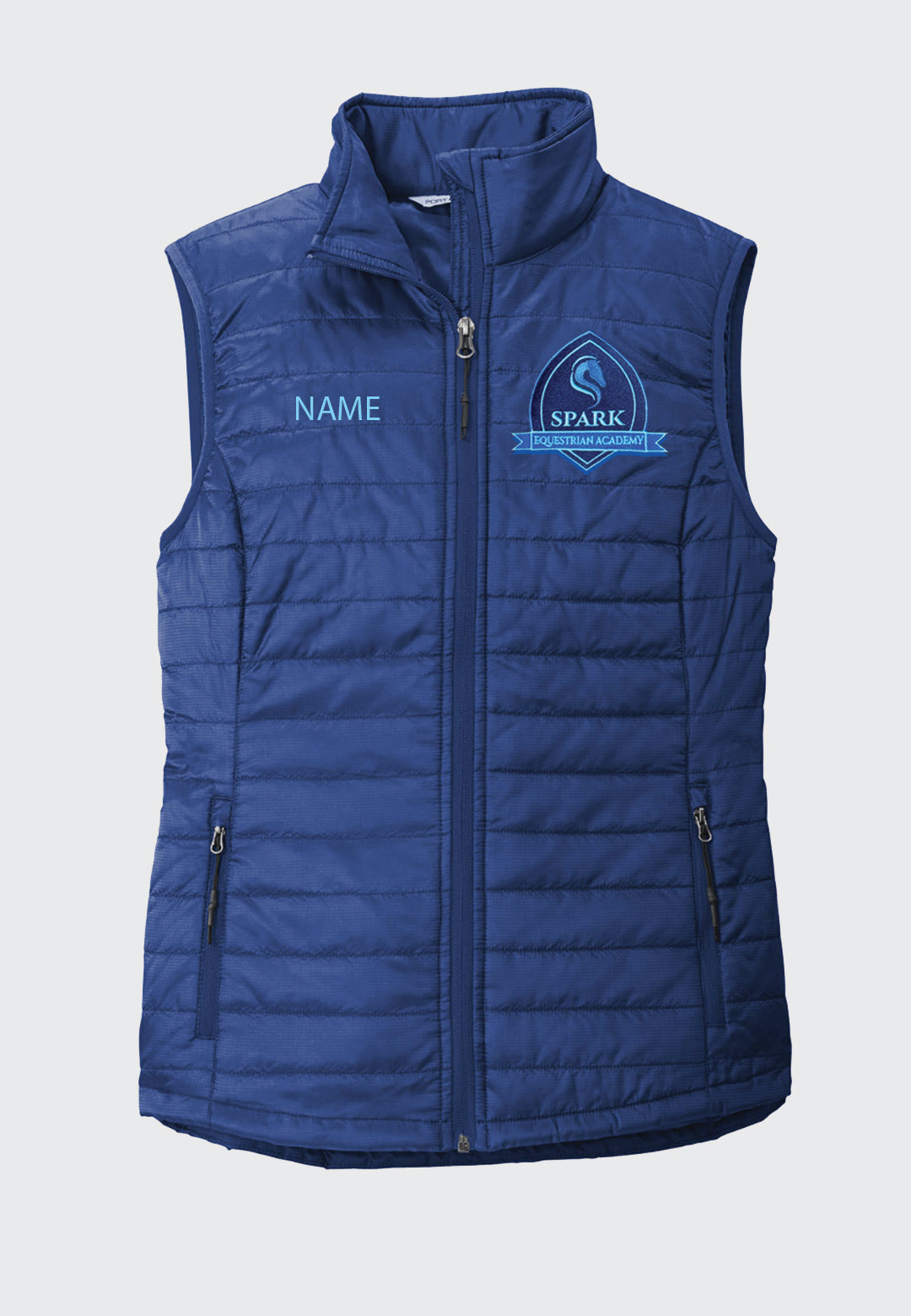 Spark Equestrian Academy Port Authority® Royal Packable Puffy Vest - Ladies/Mens Styles