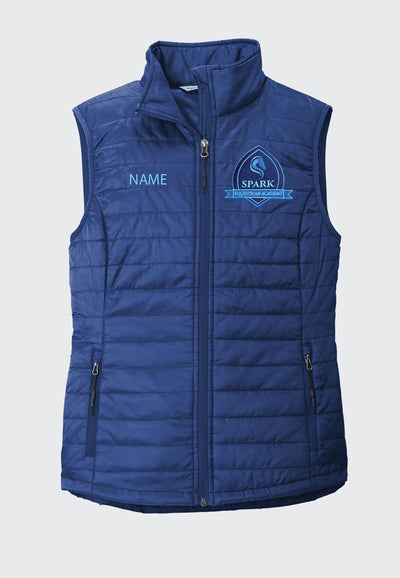 Spark Equestrian Academy Port Authority® Royal Packable Puffy Vest - Ladies/Mens Styles