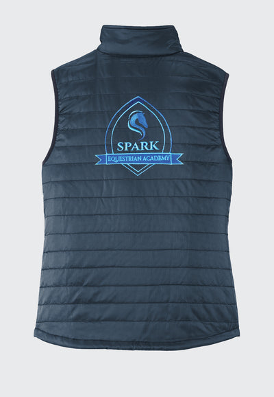 Spark Equestrian Academy Port Authority® Navy Packable Puffy Vest - Ladies/Mens Styles