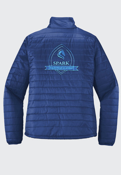 Spark Equestrian Academy Port Authority® Royal Packable Puffy Jacket - Ladies + Mens Styles