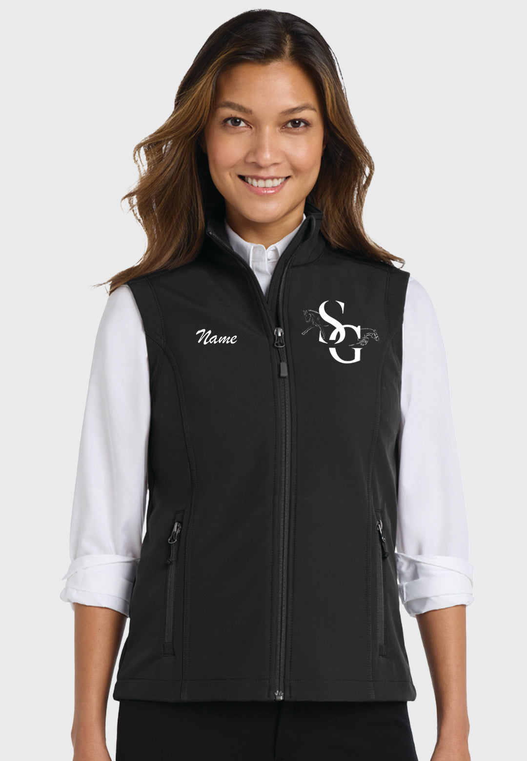 Second Glance Equestrian Port Authority® BlackCore Soft Shell Vest - Ladies + Mens
