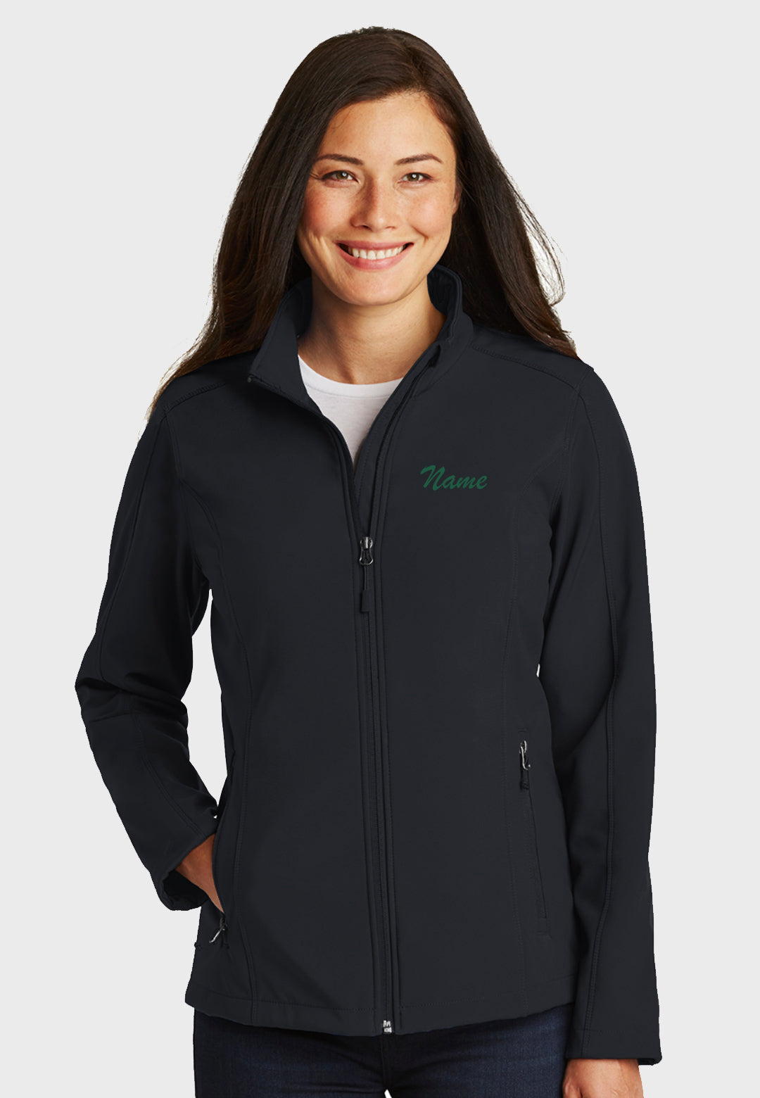 Spring Gap Farm Port Authority® Core Black Soft Shell Jacket - Ladies/Youth Sizes