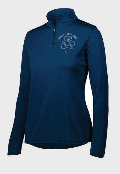 Silver Gate Farms Augusta Sportswear Ladies ATTAIN WICKING 1/4 ZIP PULLOVER, 2 Color Options
