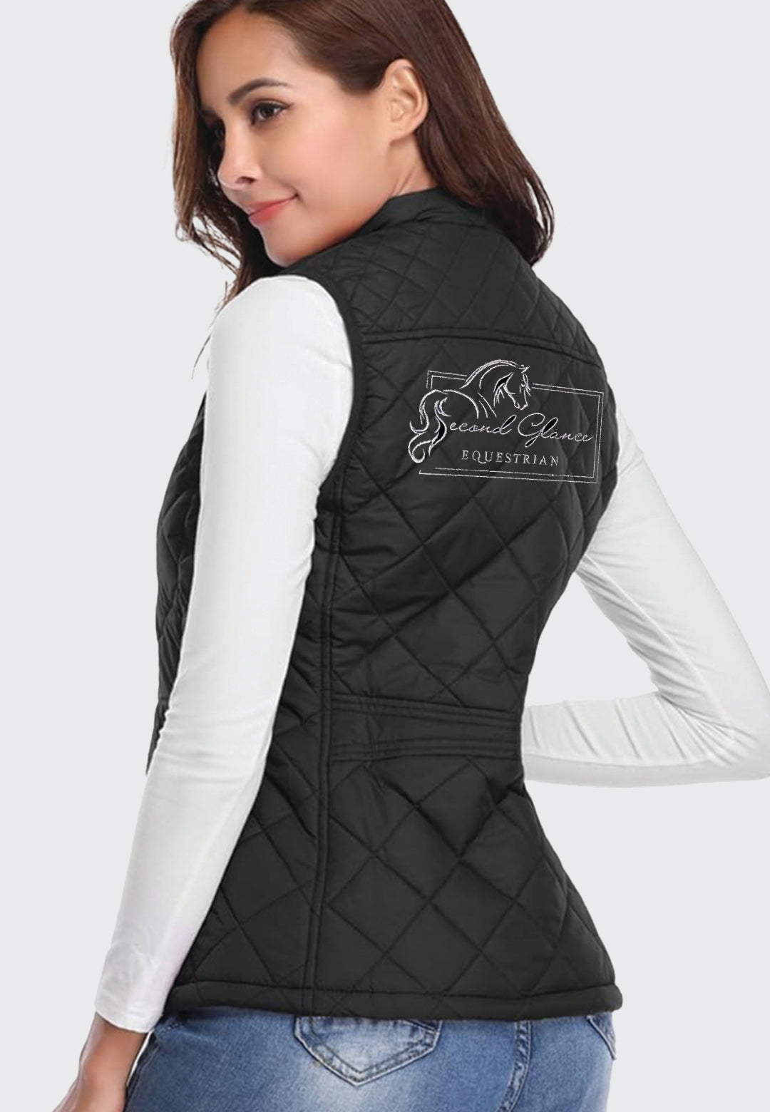 Second Glance Equestrian Fuinloth Women's Quilted Vest, 2 Color Options