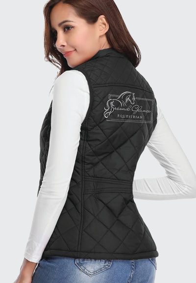 Second Glance Equestrian Fuinloth Women's Quilted Vest, 2 Color Options