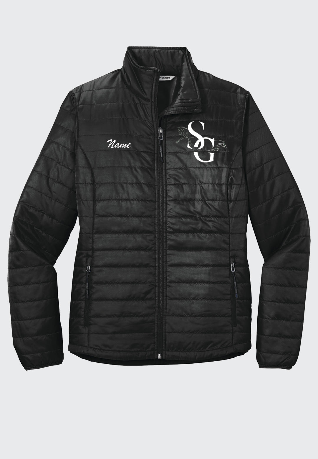Second Glance Equestrian Port Authority® Packable Puffy Jacket - Ladies + Mens Sizes