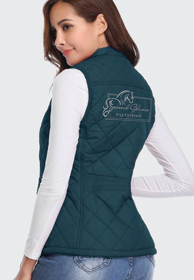 Second Glance Equestrian Fuinloth Women's Quilted Vest, 2 Color Options