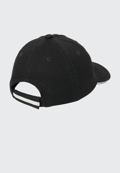 Second Glance Equestrian Port Authority® Sandwich Bill Cap with Striped Closure