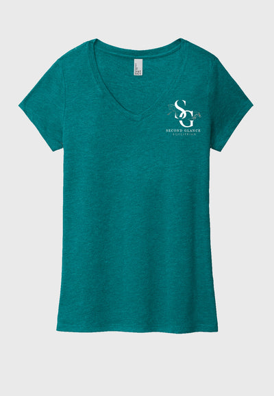 Second Glance Equestrian District ® Women’s Perfect Tri ® V-Neck Tee - 2 Color Options