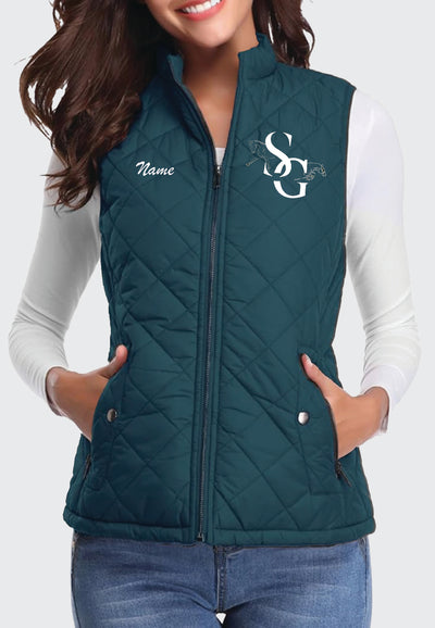 Second Glance Equestrian Fuinloth Women's Quilted Vest, 2 Color Options